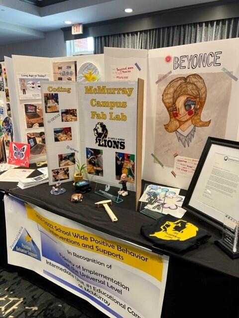 McMurray Campus Student Showcase Display